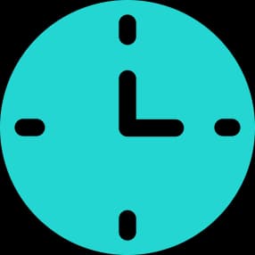Blue clock